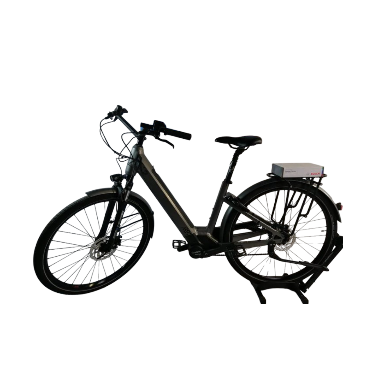 Moustache Samedi 28 Bosch Active Line Plus Middenmotor Lage instap Grijs 45cm S