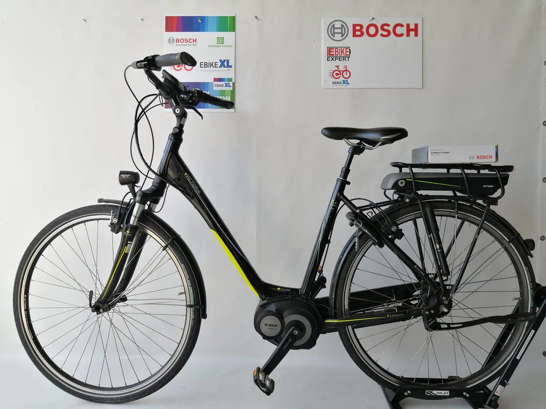 Victoria E-Trekking 7.4 Bosch Act Line Middenmotor Lage instap Zwart 51cm