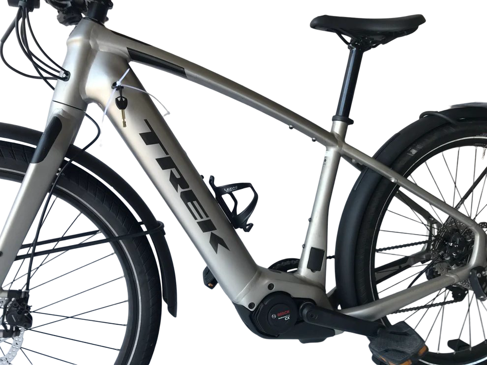 Trek ALLANT +8 Bosch perf Line CX 625Wh! Heren Zilver 44cm