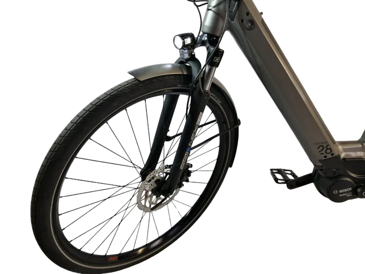 Moustache Samedi 28 Bosch Active Line Plus Middenmotor Lage instap Grijs 45cm S