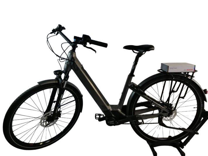 Moustache Samedi 28 Bosch Active Line Plus Middenmotor Lage instap Grijs 45cm S