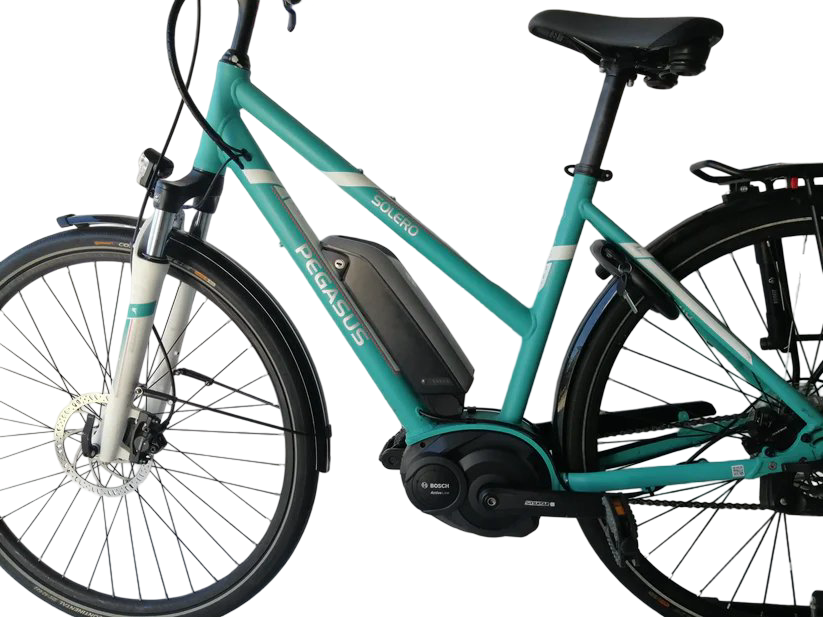 Pegasus Solero E8 Bosch Act Line Plus Middenmotor Lage instap Aaquamarijn 50cm