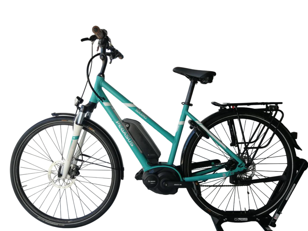 Pegasus Solero E8 Bosch Act Line Plus Middenmotor Lage instap Aaquamarijn 50cm